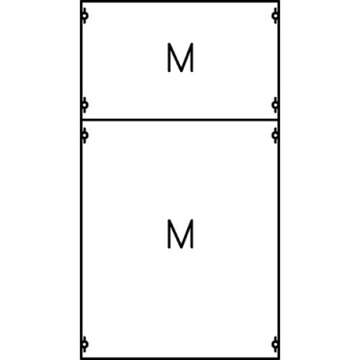 Панель распределительная EDF с монтажной платой 750х250мм, 5рядов/60мод ABB ABB CombiLine-M 1M1A