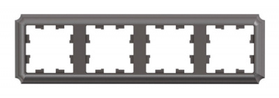 SE AtlasDesign ANTIQUE Рамка 4-постовая Мокко Systeme Electric AtlasDesign ATN100604