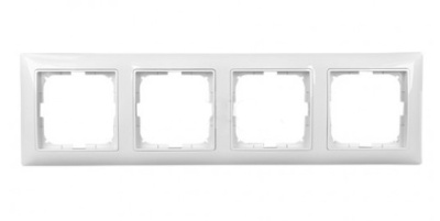 Рамка 4-постовая ABB BJB Basic55 chalet Белый ABB Basic 55 2CKA001725A1514