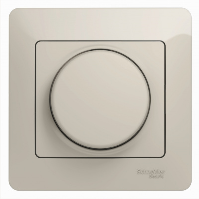 Светорегулятор (диммер) поворотный 300Вт в сборе Systeme Electric Glossa Молочный Systeme Electric Glossa GSL000934