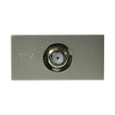 Розетка TV единственная F-разъем 1 мод ABB NIE Zenit Шампань N2150 CV ABB Zenit 2CLA215000N1901