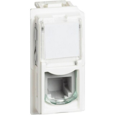 Белый Розетка телефонная RJ11 1 мод Bticino LivingNow Bticino Living now KW4258RJ11