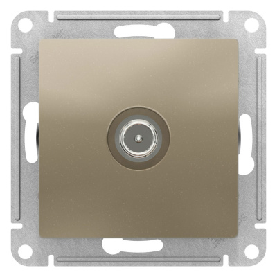 Розетка TV проходная 4DB механизм Schneider Electric AtlasDesign Шампань Systeme Electric AtlasDesign ATN000592