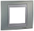 Рамка 1-постовая Schneider Electric Unica Top Флюорит/Алюминий