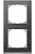 Рамка 2-постовая Merten M-Pure Decor Сланец/Алюминий