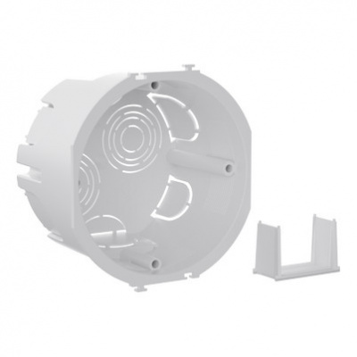 Подрозеточная коробка для сплошных стен, черная, под 2 модуля DKC DKC Avanti 59301DKC