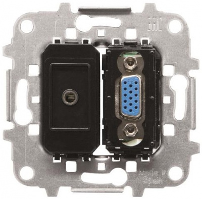 Механизм разъёма VGA+minijack ABB NIE Sky ABB Sky 2CLA815554A1001