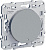 Переключатель 1-клавишный с подсветкой LED 10A (схема 6) Schneider Electric Odace Алюминий