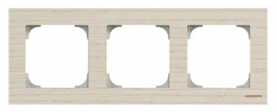 Рамка 3-постовая ABB NIE Sky Белый ясень 8573 FR ABB Sky 2CLA857300A2001