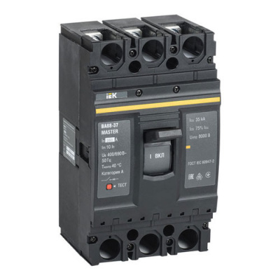 Автоматический выключатель 3Р 250А 35кА IEK MASTER ВА88-37 IEK ВА88 SVA40-3-0250-02