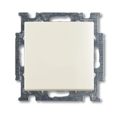 Переключатель 2-клавишный ABB BJB Basic55 Слоновая кость ABB Basic 55 2CKA001012A2151