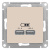 Розетка USB 5В 1 порт x 2,1A 2 порта х 1,05A механизм Schneider Electric AtlasDesign Бежевый Systeme Electric AtlasDesign ATN000233