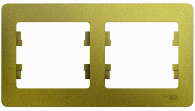 Рамка 2-постовая горизонтальная Systeme Electric Glossa Фисташковый Systeme Electric Glossa GSL001002