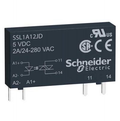 Твердотельное реле, 1 фазА, 2А SSL1A12JD Schneider Electric Schneider Electric  SSL1A12JD