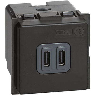 Зарядное устройство USB Стандарты С-С 3000мА 2 мод Bticino LivingNow Bticino Living now K4286C2