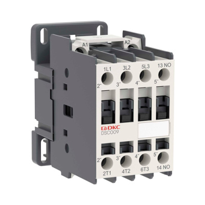 Контактор магнитный YON DSC009 9A 4кВт AC3 3P кат.220В AC 1НО DKC DKC  DSC009-3C10A230