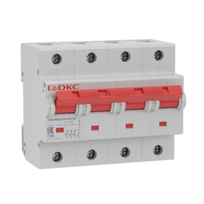 Автоматический выключатель 3P+N 100A (D) 15kA DKC YON MD125 DKC YON MD125 MD125-4ND100