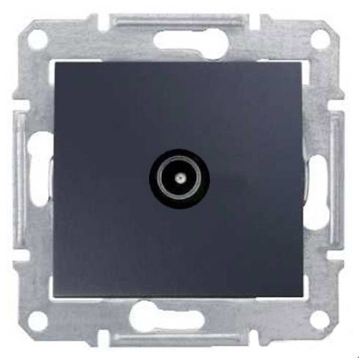 Розетка TV проходная 8dB Schneider Electric Sedna Графит Schneider Electric Sedna SDN3201270
