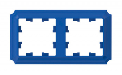 SE AtlasDesign ANTIQUE Рамка 2-постовая Аквамарин Systeme Electric AtlasDesign ATN101102