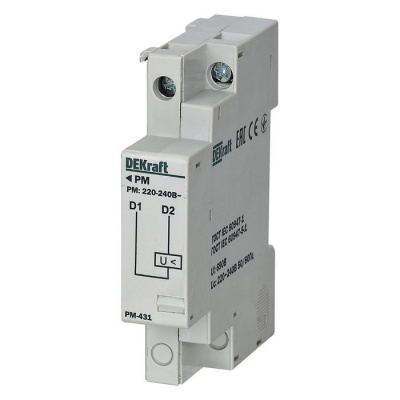 Расцепитель минимального напряжения 380-400 В для ВА-431 DEKraft DEKraft  21262DEK