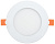 Светильник Downlight LED SMD круглый D=120(100)мм 7Вт 3000K IP20 белый IEK ДВО1601