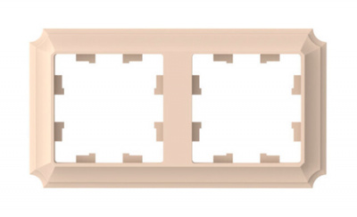 SE AtlasDesign ANTIQUE Рамка 2-постовая Песочный Systeme Electric AtlasDesign ATN101202