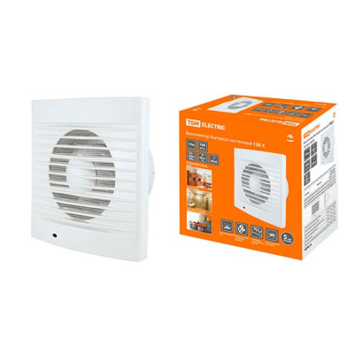 Вентилятор бытовой настенный 148мм 25W 280м3/ч 46Дб IP34 белый TDM 150 С TDM ELECTRIC  SQ1807-0003