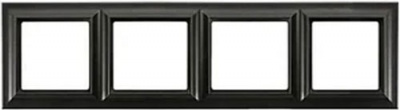 Черный матовый Рамка 4-постовая Jung Eco Profi DECO Jung Eco Profi DECO EPD484SWM