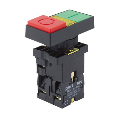 Двойная кнопка NP2-EW8465 1НО+1НЗ AC/DC 220/230В(LED) IP40 CHINT CHINT  574745CHINT