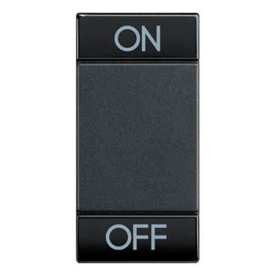 LivingLight Клавиша ON OFF 1 модуль, цвет антрацит Bticino Bticino  L4911AGN