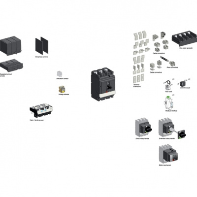 Заглушки клеммные для последовательного подключения 3P аппарата Schneider Electric Compact/VigiCompact NSX400-630 Schneider Electric Compact NSX LV438345