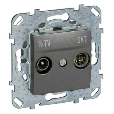 Розетка TV-SAT оконечная Schneider Electric Unica Top Графит Schneider Electric Unica Top MGU5.455.12ZD