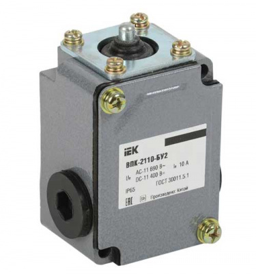 Выключатель концевой ВПК-2110-БУ2 толкатель IP65 IEK IEK  KV-1-2110-1