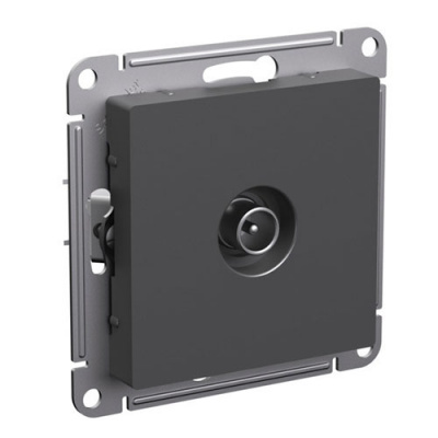 SE AtlasDesign TV Розетка проходная Базальт 4DB механизм Systeme Electric AtlasDesign ATN001492