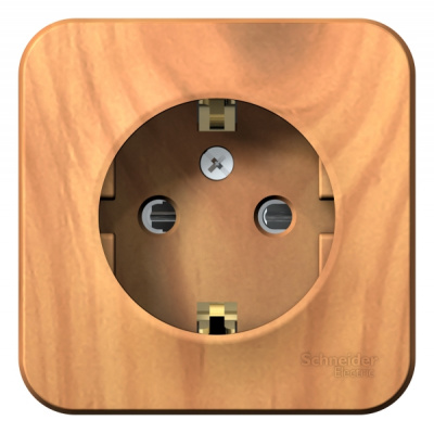 Розетка с заземлением со шторками накладного монтажа с изолирующей пластиной 16A 250В Systeme Electric Blanca Ясень Systeme Electric Blanca BLNRA011115