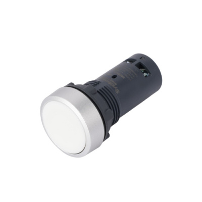 Systeme Electric Кнопка SB7 моноблочная 22мм белая с возвратом, металл, 1НО, IP65 Systeme Electric SB7 SB7EA11