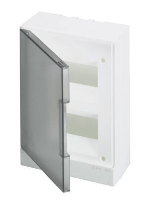 Бокс навесной серая дверь с клеммами 16мод IP40 ABB Basic E BEW402216 ABB Basic E 1SZR004002A2205