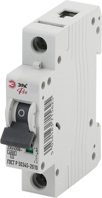 Автоматический выключатель 1P  C 6kA ЭРА ВА47-63 ЭРА ВА47-63 NO-901-49