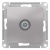 Розетка TV оконечная 1DB механизм Schneider Electric AtlasDesign Алюминий Systeme Electric AtlasDesign ATN000391