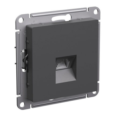 SE AtlasDesign Розетка компьютерная Базальт RJ45 кат. 6A механизм Systeme Electric AtlasDesign ATN001486