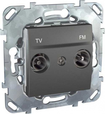 Розетка TV-FM единственная Schneider Electric Unica Top Графит Schneider Electric Unica Top MGU5.451.12ZD