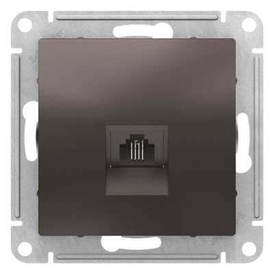 Розетка телефонная RJ11 механизм Schneider Electric AtlasDesign Мокко Systeme Electric AtlasDesign ATN000681