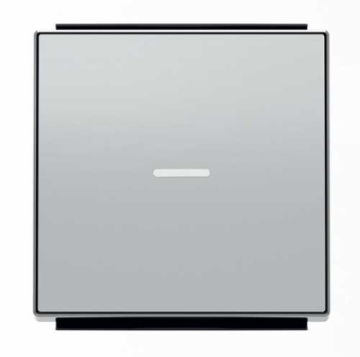 Клавиша 1-ая с линзой подсветки ABB NIE Sky Серебристый алюминий 8501.3 PL ABB Sky 2CLA850130A1301