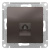 Розетка телефонная RJ11 механизм Schneider Electric AtlasDesign Мокко Systeme Electric AtlasDesign ATN000681