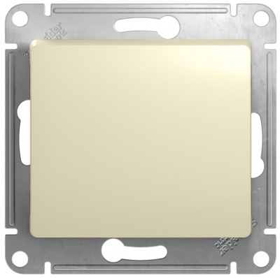 Выключатель 1-клавишный 10A (схема 1) Systeme Electric Glossa Бежевый Systeme Electric Glossa GSL000211