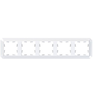 SE AtlasDesign ANTIQUE Рамка 5-постовая Белый Systeme Electric AtlasDesign ATN100105