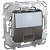 Розетка компьютерная 1-ая RJ45 кат.6 с полем для надписи Schneider Electric Unica Top Графит