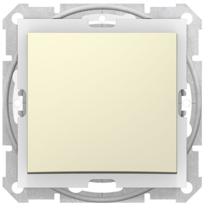 Переключатель 1-клавишный 10A IP44 Schneider Electric Sedna Бежевый Schneider Electric Sedna SDN0400547