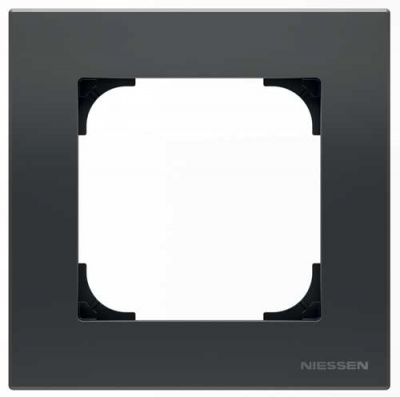 Рамка 1-постовая ABB NIE Sky Черный бархат 8571 NS ABB Sky 2CLA857100A1501