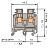Клемма M10/10 винт 10мм.кв., жёлтая ABB